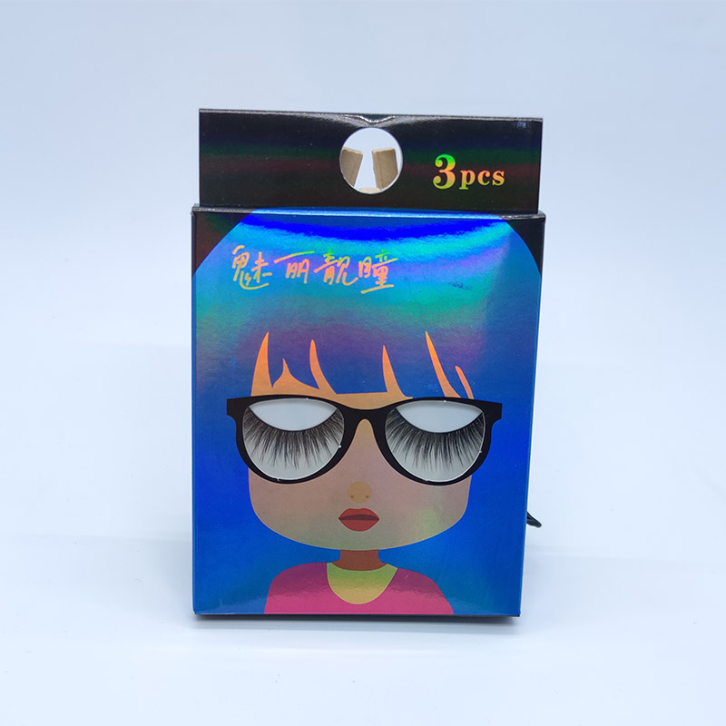 Табиғи көрініс Wispy Lashes 3D Eyelashes 3 көп пакетті жұмсақ мақта жолағы